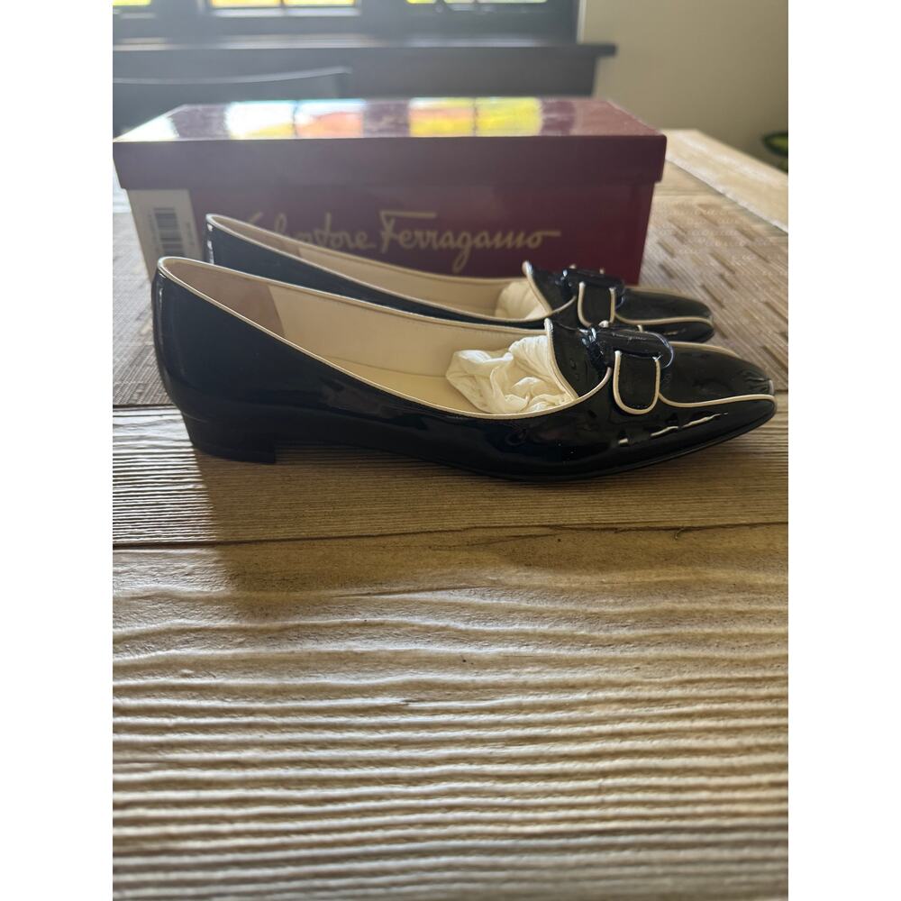 Ferragamo negro patentcalf magnolia kid - Picture 2 of 8